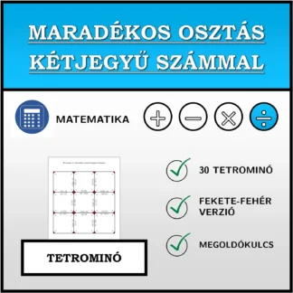 Tetrominó: Maradékos osztás kétjegyű számmal