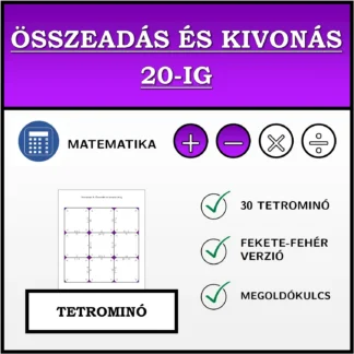 Tetrominó: Összeadás és kivonás 20-ig