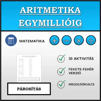 Párosító feladat: Aritmetika egymillióig