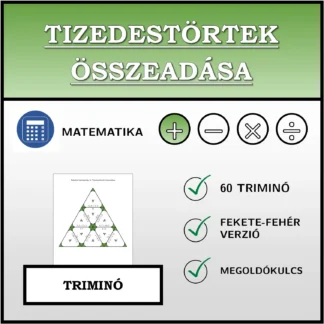Triminó: Tizedestörtek összeadása