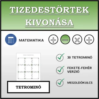 Tetrominó: Tizedestörtek kivonása