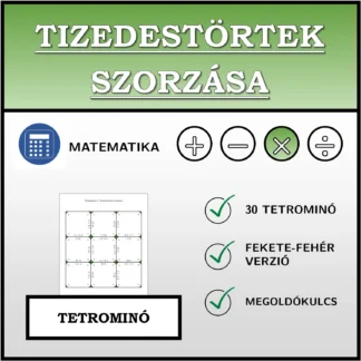 Tetrominó: Tizedestörtek szorzása