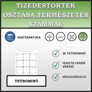 Tetrominó: Tizedestörtek osztása természetes számmal