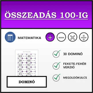 Dominó: Összeadás 100-ig