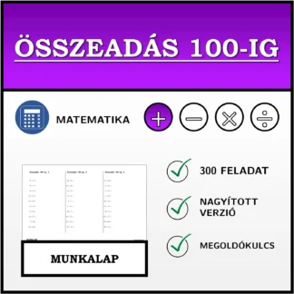 Munkalap: Összeadás 100-ig