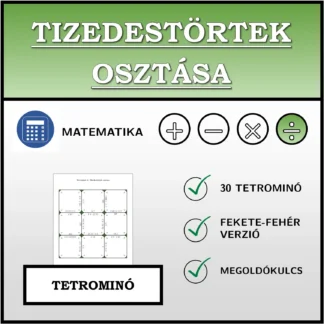 Tetrominó: Tizedestörtek osztása