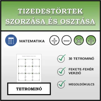 Tetrominó: Tizedestörtek szorzása és osztása