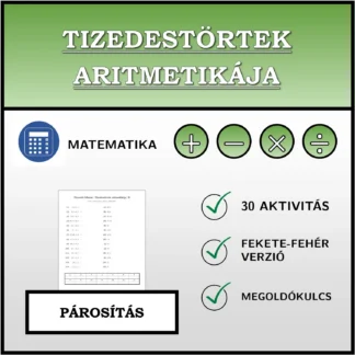 Párosító feladat: Tizedestörtek aritmetikája