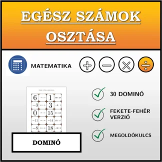 Dominó: Egész számok osztása