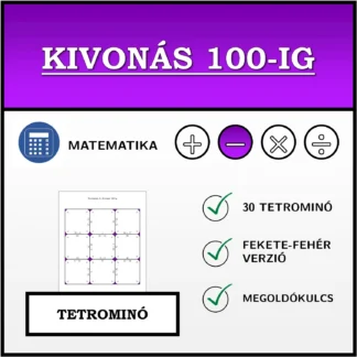 Tetrominó: Kivonás 100-ig