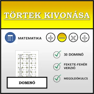 Dominó: Törtek kivonása