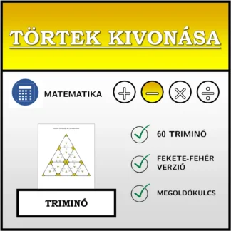 Triminó: Törtek kivonása