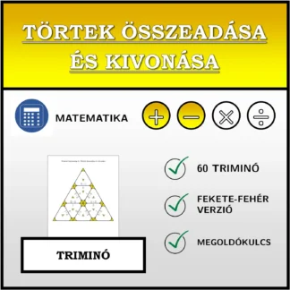 Triminó: Törtek összeadása és kivonása