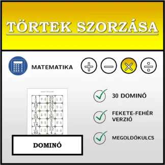 Dominó: Törtek szorzása
