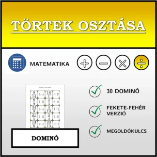Dominó: Törtek osztása
