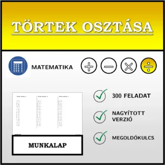 Munkalap: Törtek osztása