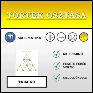 Triminó: Törtek osztása