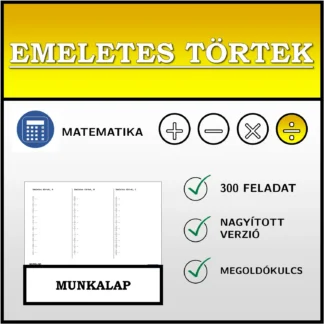 Munkalap: Emeletes törtek