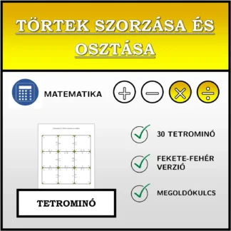 Tetrominó: Törtek szorzása és osztása