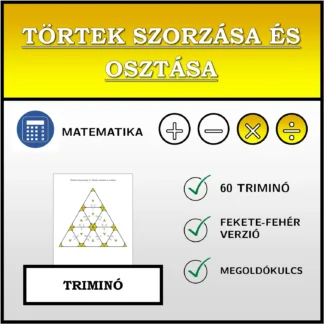 Triminó: Törtek szorzása és osztása