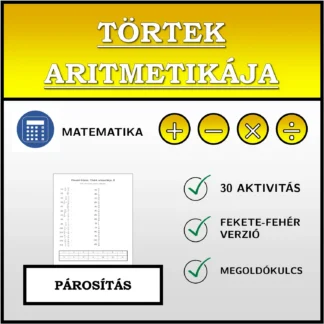 Párosító feladat: Törtek aritmetikája