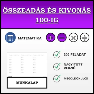Munkalap: Összeadás és kivonás 100-ig