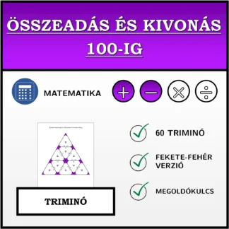 Triminó: Összeadás és kivonás 100-ig