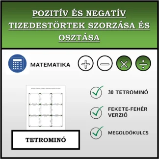 Tetrominó: Pozitív és negatív tizedestörtek szorzása és osztása