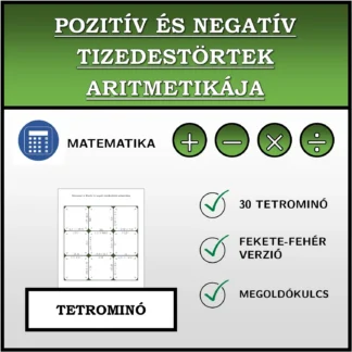 Tetrominó: Pozitív és negatív tizedestörtek aritmetikája