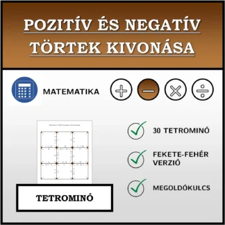 Tetrominó: Pozitív és negatív törtek kivonása