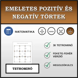 Tetrominó: Emeletes pozitív és negatív törtek