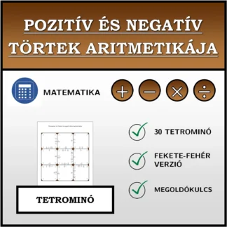 Tetrominó: Pozitív és negatív törtek aritmetikája