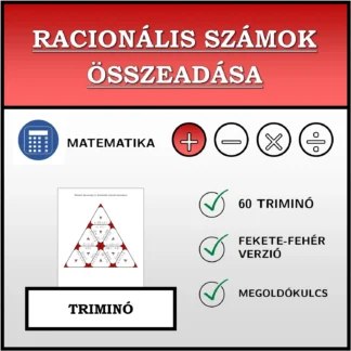 Triminó: Racionális számok összeadása