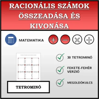 Tetrominó: Racionális számok összeadása és kivonása