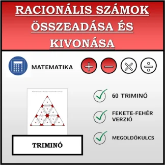 Triminó: Racionális számok összeadása és kivonása