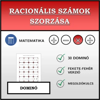 Dominó: Racionális számok szorzása