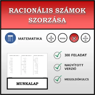 Munkalap: Racionális számok szorzása