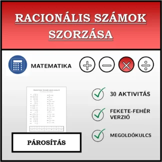 Párosító feladat: Racionális számok szorzása