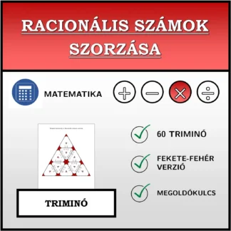 Triminó: Racionális számok szorzása