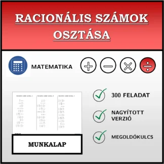 Munkalap: Racionális számok osztása