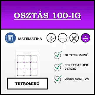Tetrominó: Osztás 100-ig