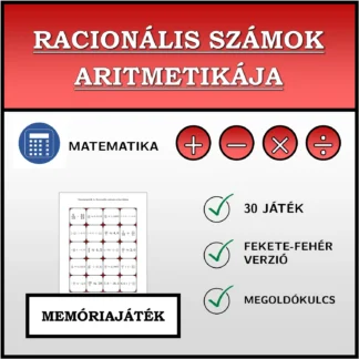 Memóriajáték: Racionális számok aritmetikája