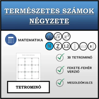 Tetrominó: Természetes számok négyzete