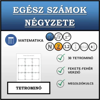 Tetrominó: Egész számok négyzete