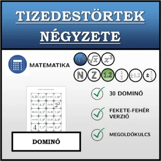 Dominó: Tizedestörtek négyzete