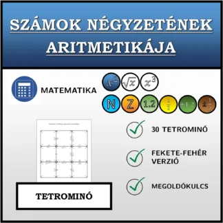 Tetrominó: Számok négyzetének aritmetikája