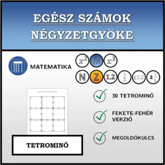 Tetrominó: Egész számok négyzetgyöke