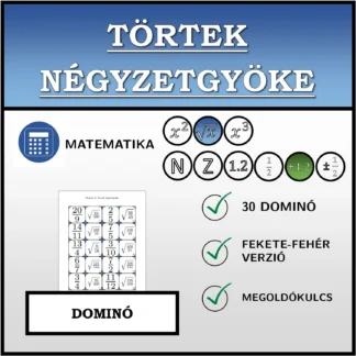 Dominó: Törtek négyzetgyöke